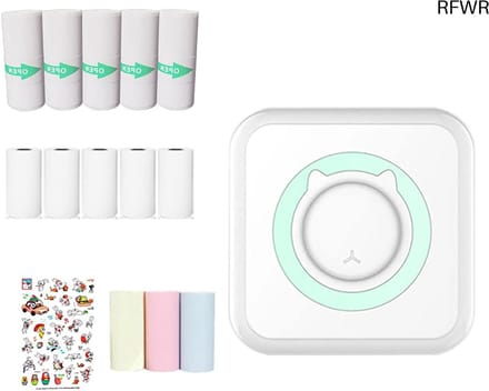 RFWR® Draagbare Mini Fotoprinter met Thermisch Printpapier voor Smartphone