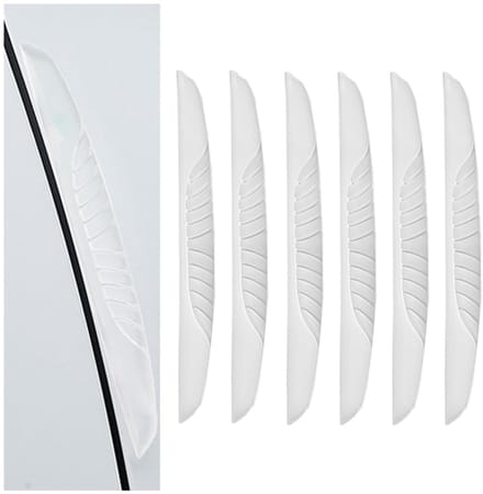 Dailygoods- Deurrandbescherming 6 Stuks - Krasbescherming - Autodeurbumper - Transparant - PVC - Duurzaam en Schokbestendig - Autodeurstrip