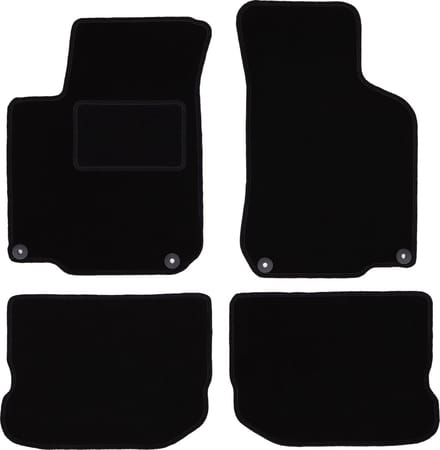 Zwarte veloursmatten voor: Seat Toledo II sedan (1998-2004)