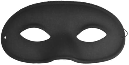 Witbaard - Oogmasker - Domino - Zwart