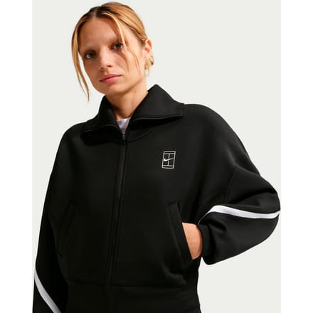 Nike Court Dri-Fit Advantage  Trainingsjack Dames-zwart