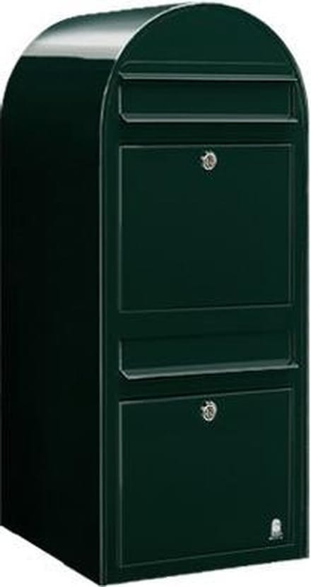 Brievenbus Bobi Duo Zwart Groen