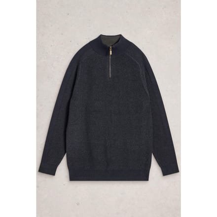 White Stuff Pentire Funnel Dark Navy Größe: M | Turtlenecks Outlet | Herren | Blau
