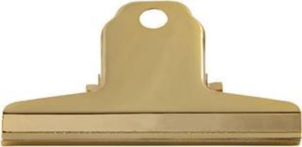 LPC Papierklem Spring clip - goud - 76 mm -10 stuks