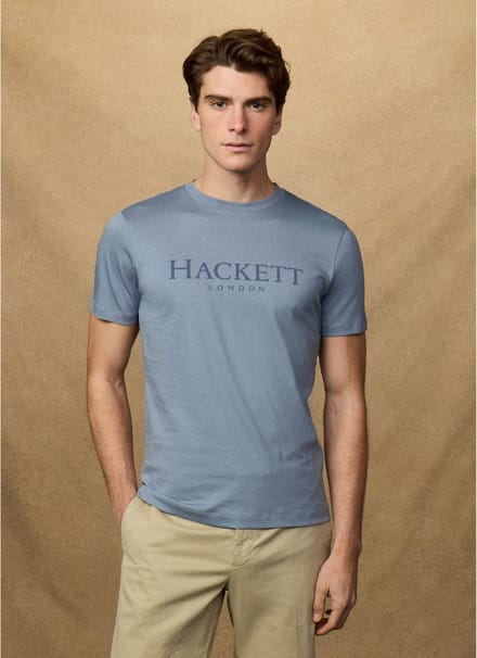 Hackett London T-shirt met logo Fit Classic