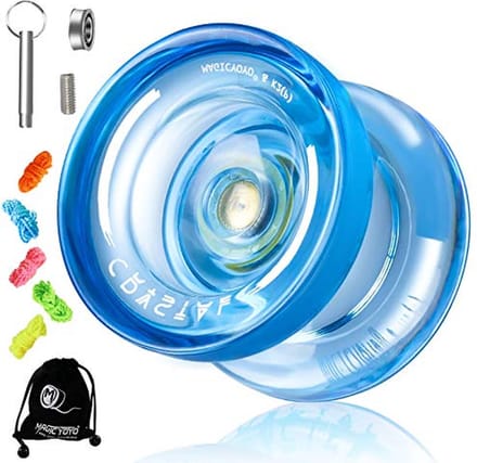MagicYoyo K2 Crystal - Yoyo - Blauw - Complete beginner-naar-pro jojo set