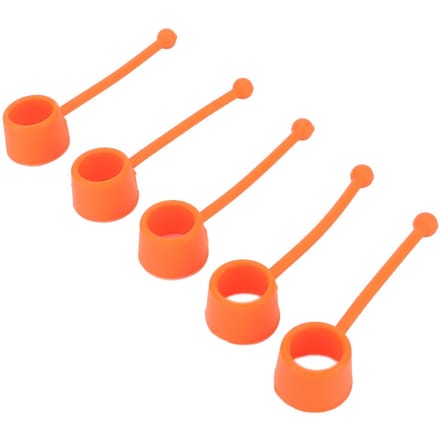 5 Pièces Accessoire Exerciceur de Doigts Silicone 75lbs Extenseur Renforçateur pour Entraînement Récupération red