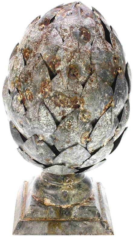 Decoratieve Artisjok, metaal 18x15x34cm