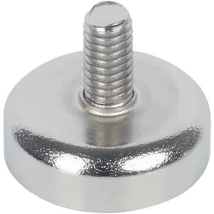 Fix-o-moll Bevestigingsmagneet - Met Schroefdraad - Neodymium - Diameter 16mm