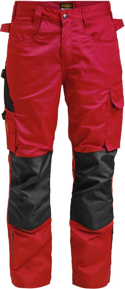 Jobman 2321 Service Trousers 65232120 - Rood/Zwart - D112