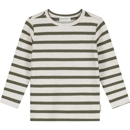 Sweet Petit peuter shirt Mees Olivegreen 80 unisex