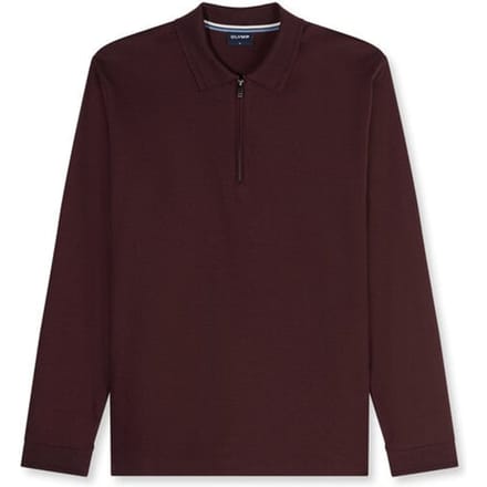 OLYMP Casual Jersey, Bordeauxrood
