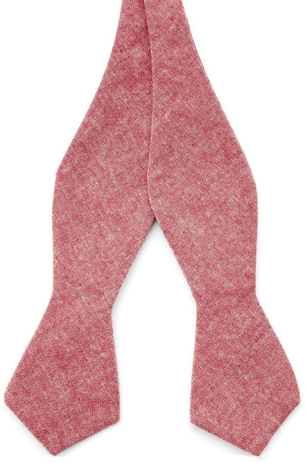 Roze Katoenen Zelfbinder Vlinderdas