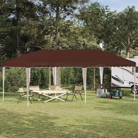 vidaXL - Pop-up - Feesttent - 575 - x - 290 - x - 245 - cm - Bruin