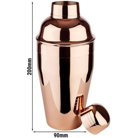 GGM Gastro (6 Stück) Shaker - CLASSIC - Edelstahl - 0,5 Liter