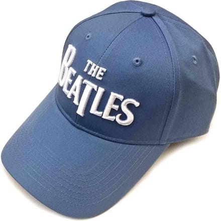 The Beatles - White Drop T Logo Baseball pet - Blauw