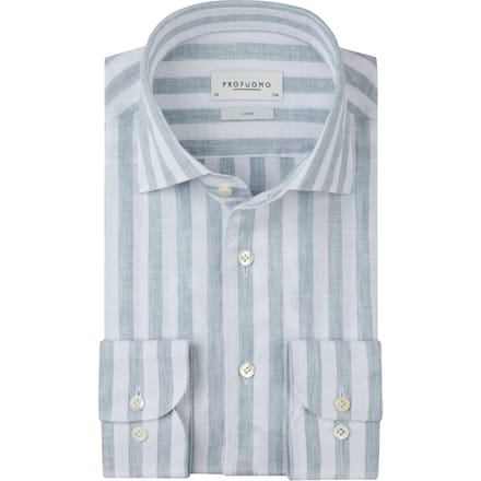 Profuomo Ppxh10019 Lange Mouw Overhemden Blauw Ppxh10019