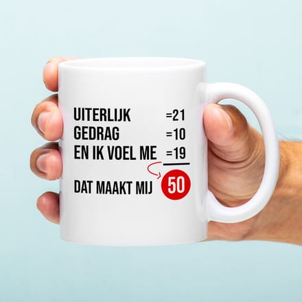 Mok Ik Voel Mij 50 van Ditverzinjeniet.nl