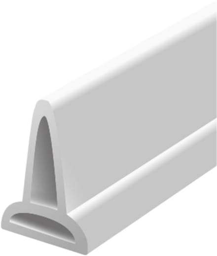 Zelfklevende drempel voor douche 200cm — PVC+siliconen waterdichte waterbarrière, wit
