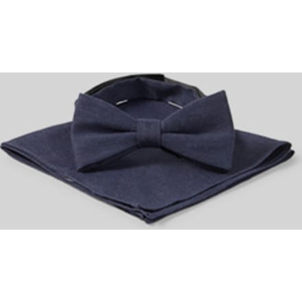 Stropdas met pochet in een set met linnen, marineblauw
