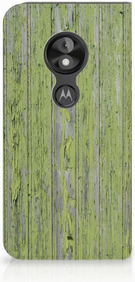 Motorola Moto E5 Play Book Wallet Case Green Wood
