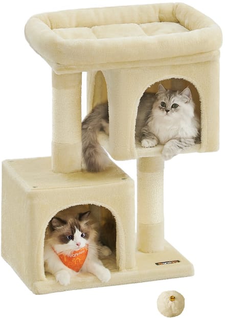 Feandrea - Krabpaal - Kattenboom - Voor Katten - Grote Platform - Sisalstammen - Geschikt tot 5 kg