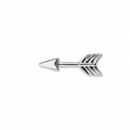 Pijl oorbel- Zilverkleur 1.5 cm - Charme Bijoux