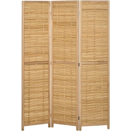 4goodz 3-delige Kamerscherm opvouwbaar - Roomdivider Bamboe - Bruin