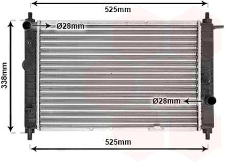 Van Wezel - RADIATOR VOOR DAEWOO MATIZ 1998-2000 96314162