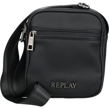 REPLAY schoudertas Reporter Bag Black zwart