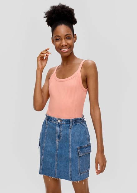 Qs Women-Rok--56Z7 BLUE-Maat 36