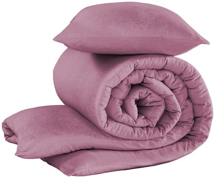 De Witte Lietaer Dekbedovertrek Tarbot - Eenpersoons - 140 x 200/220 cm - Lila