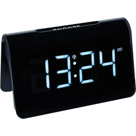 TFA Zendergestuurde Design Led Wekker - Alarm Met Snoozefunctie - Zwart - Wit