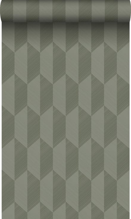 Origin Wallcoverings behang 3D-motief donkergroen - 50 x 900 cm - 348036
