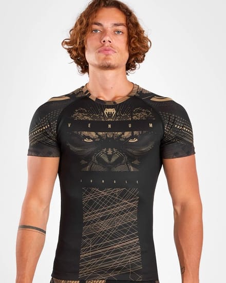 Venum Gorilla Jungle Rash Guard Zwart Zand - L
