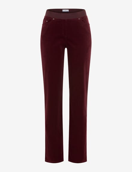 Raphaela by Brax Dames Instapbroek  Style PAMINA BURGUNDY, donkerrood, maat 36