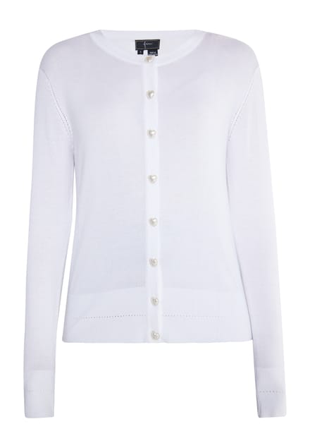 Faina Gebreid vest Dames wit