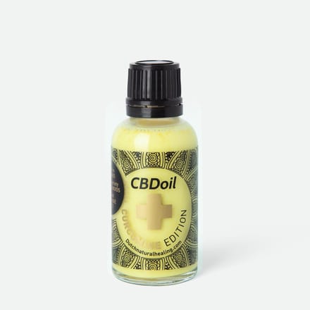 Dutch Natural Healing CBD Curcumine - Wateroplosbare CBD Druppels - Kurkuma Supplement - 30 ml