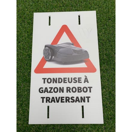 Bordje overstekende robotmaaier 37x23 fr