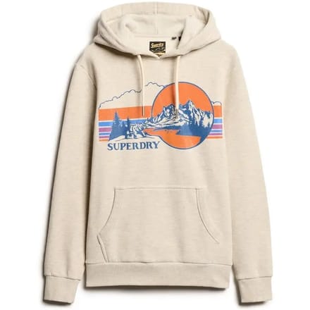 Superdry - Outdoor gestreepte hoodie met afbeelding - Heren - Hoodies