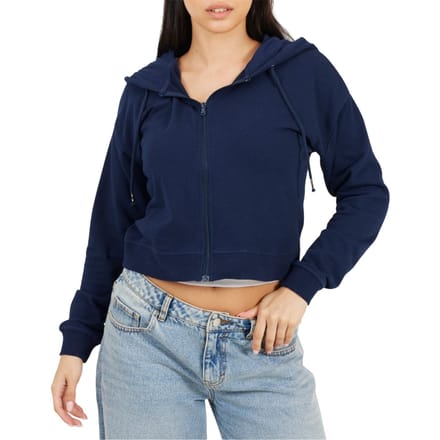 Brave Soul Dames/Dames Full Zip Hoodie (Marine)