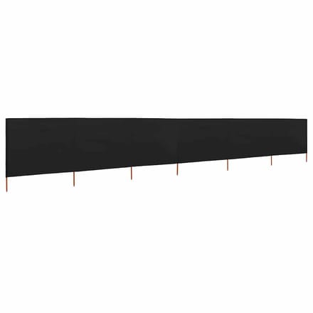 vidaXL - Windscherm - 6-panelen - 800x160 - cm - stof - zwart