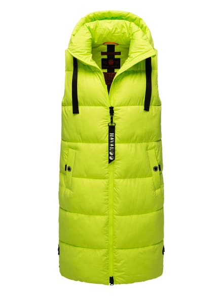 Navahoo dames lange bodywarmer Schnuffelchen – Warm & Stijlvol met Capuchon