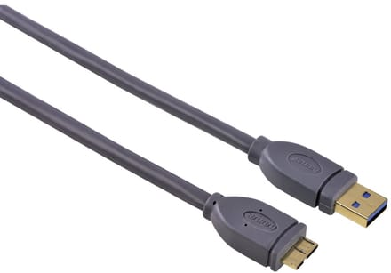 Hama 00125242 USB-kabel USB 3.2 Gen 1 (3.1 Gen 1) 0,75 m Micro-USB B USB A Grijs