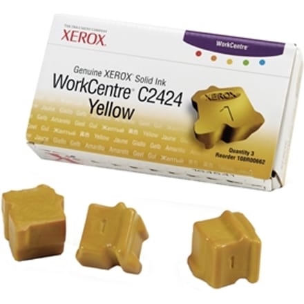 Xerox 108R00662 solid inkt geel 3 stuks (origineel)