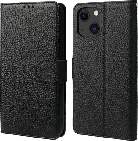 DrPhone IH2 – Telefoonhoesje – PU Leder – Antislip – Case – Geschikt Voor IPhone 13 Pro Max - Zwart