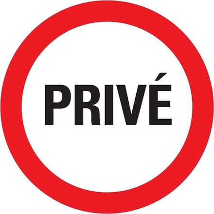 Pickup bord rond diameter 30 cm - Privé
