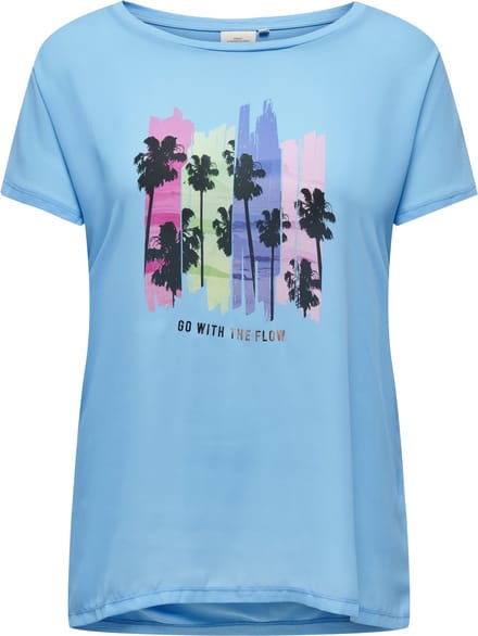 ONLY CARMAKOMA - CARKETTY LIFE SS MIX TEE JRS - Dames - T-shirts