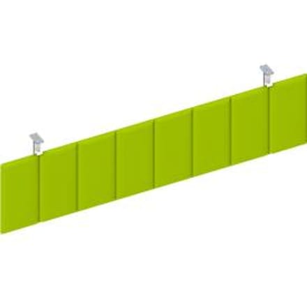 Frontpaneel bureau onder, groen, B 1600 mm