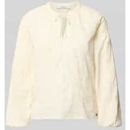regular fit blouse met lange mouwen van puur katoen model 'FRIDA'